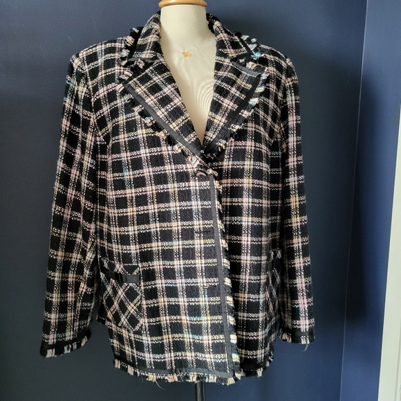 Vintage vanity fair tweed like oversize blazer - Picture 1 of 5